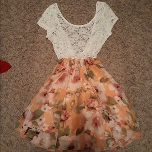 Lace floral dress